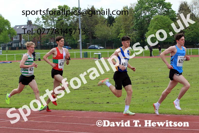Mens Under-20s 5000 metres 2023 North Eastern Track and Field Champs., Middlesbrough Sports Village, Middlesbrough. Photo: David T. Hewitson/Sports for All Pics
